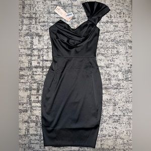 NWT Oh Polly Black Midi Dress Size 2